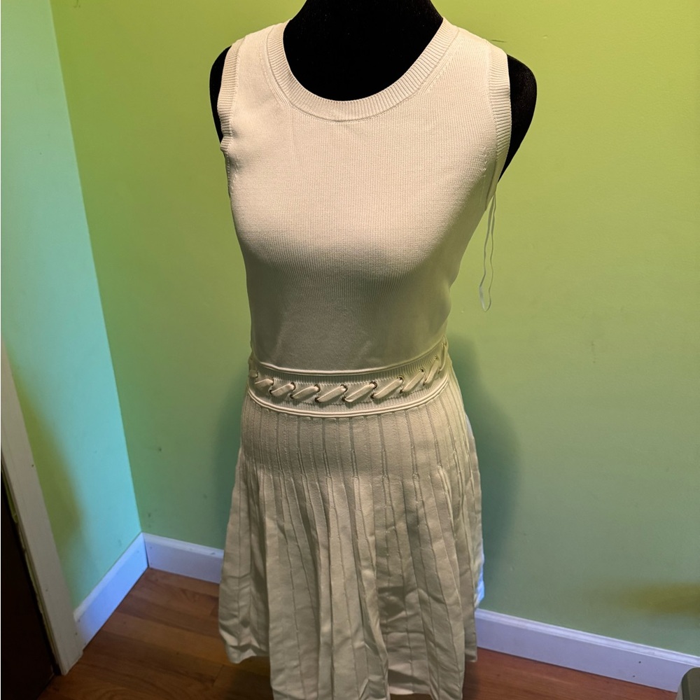 MICHAEL Michael Kors Cream Knit Dress